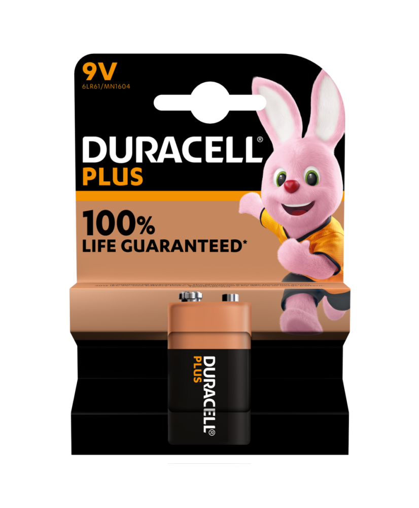 Pile Duracell Plus 9V  1 U